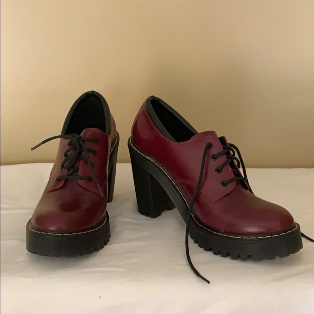 Dr. Marten’s Maroon Buttero Heels